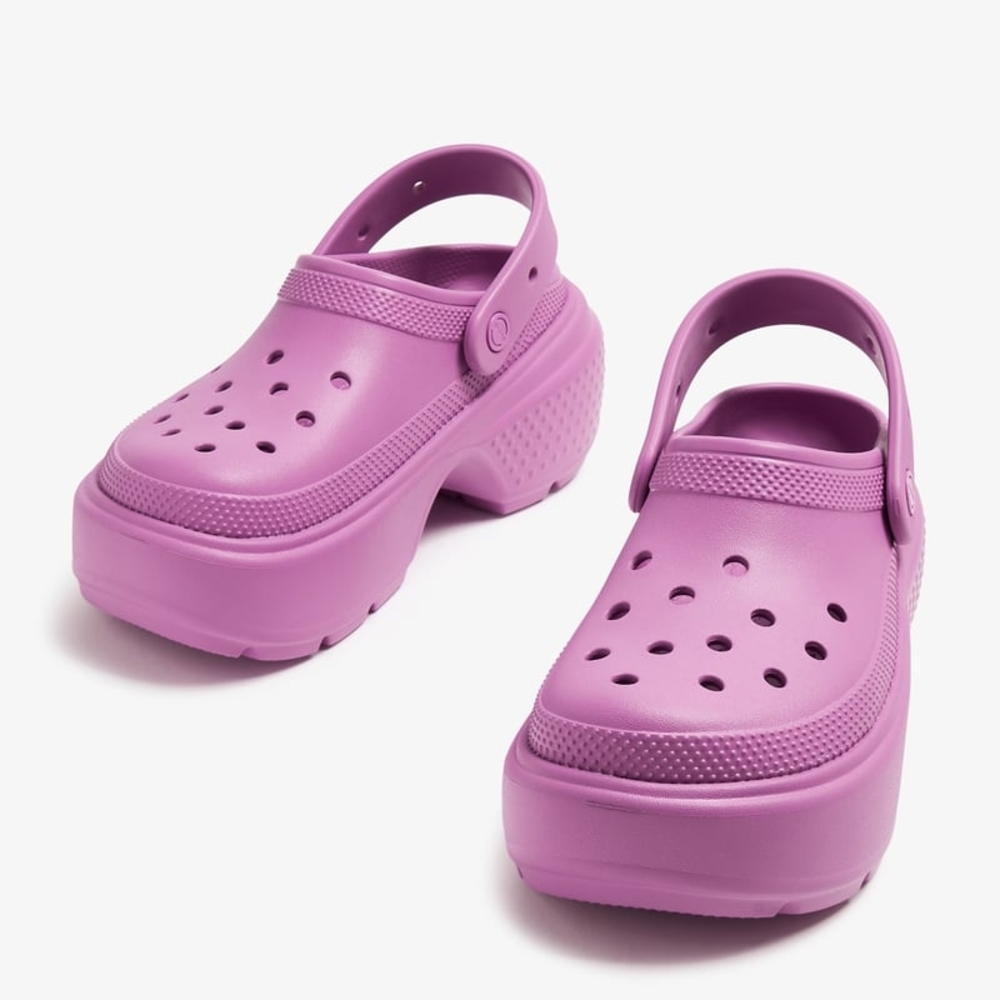 Purple Platform Clogs
